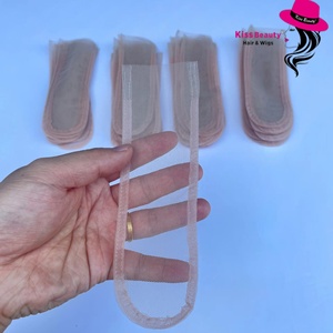 باروكة مصنوعة من الدانتيل الشفاف مقاس 2 × 6 و 4 × 4 و 5 × 5 و 13 × 4 للبيع بالجملة ، تُستخدم كإكسسوار لقاعدة الشعر الأمامية - Product Image 1