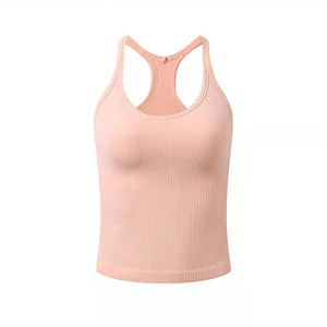 Chaleco Deportivo sin Mangas con Cuello en V para Mujer, Suave, de Secado Rápido, Transpirable, para Yoga, Spandex/Nylon, Ajuste Ceñido, Venta al Por Mayor - Product Image 5
