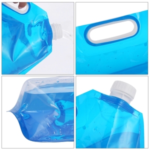 Gourde d'eau pliable portable 5L 10L, anti-fuite, qualité alimentaire, pour le camping, les pique-niques et les voyages - Product Image 1