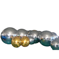 Modèle de boule de miroir gonflable coloré de décoration gonflable de mariage de haute qualité