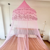 BIG TOP Moustiquaire ornée de dentelle et auvent de lit élégant et protecteur pour dormir