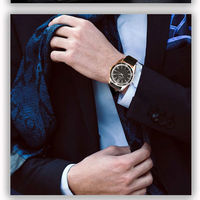 Votre propre marque de montres à Quartz mince pour hommes, boîtier de luxe, montre personnalisée pour hommes