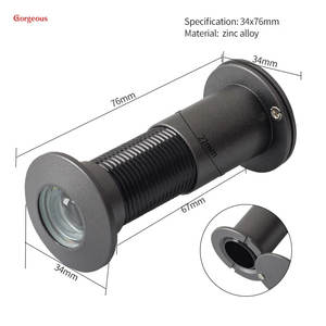 Mirilla <span class=keywords><strong>de</strong></span> Seguridad <span class=keywords><strong>para</strong></span> Puerta <span class=keywords><strong>de</strong></span> Aleación <span class=keywords><strong>de</strong></span> Zinc con Gran Angular <span class=keywords><strong>de</strong></span> Visión <span class=keywords><strong>de</strong></span> 200 Grados <span class=keywords><strong>para</strong></span> Hogar y Hotel - Product Image 5
