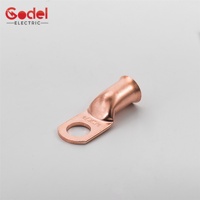 Capocorda terminale ad anello tubolare Din da 3/8 pollici in rame da 2/0 pollici