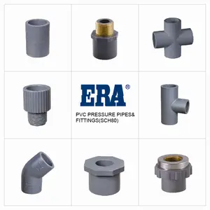 ERA PVC/UPVC/fitting pipa bertekanan plastik sertifikat NSF Sch80 Reducer Coupling ASTM D2467