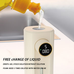 Automatic Touchless Kitchen Bathroom Soap Dispenser 350ml Capacity Double Function Hand Sanitizer <b>Shower</b> <b>Gel</b> Household Hotel - Product Image 4