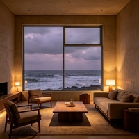 Ventanas Abatibles Modernas de Aluminio con Aislamiento Térmico y Vidrio Templado, Resistentes a Impactos, para Cocina o Villa