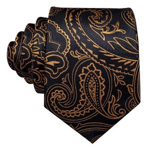 LELE <span class=keywords><strong>Discount</strong></span> Gravata Ensemble <span class=keywords><strong>cravate</strong></span> et pochette de costume pour homme en mélange de soie et de laine, jacquard Paisley tissé - Product Image 3