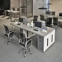 고품질 간단한 현대 산업 바람 사무실 테이블과 의자 저장 내각
