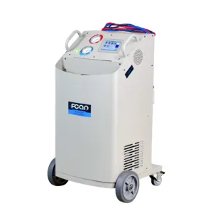 Fcar AC-050 máquina de recuperação de refrigerante automático, r134a, enchimento de gás multiidioma, estação de serviço a/c função completa