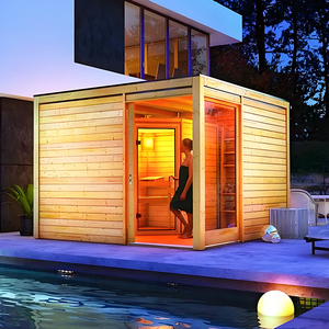 Suministro de fábrica Sauna al aire libre Termómetro Wifi Familia Sauna de vapor tradicional Hemlock al aire libre tradicional/<span class=keywords><strong>Spa</strong></span> de cedro rojo - Product Image 3