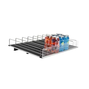 Auto Front Track Roller Display Rack Refrigerator Bottle Beverag Shelf