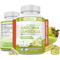 Pilules de Garcinia Cambogia 100% pures, capsules d'extrait de Garcinia Cambogia avec 95% de HCA, pour contrôler les envies alimentaires, complément bloqueur de glucides