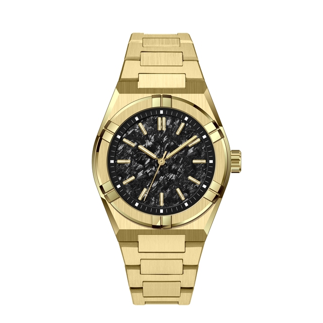European American High Edition Men's Automatic Mechanical Watch Waterproof Gold Business Authentic Watch with 22mm