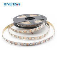 Tiras de Luz LED RGB Programables Flexibles de DC5V Blancas/Negras Cortables con Soporte USB, Clasificación IP65, Regulables