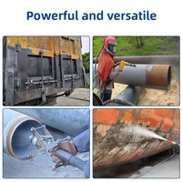 Équipement industriel de décapage de rouille et de remise à neuf, sablage manuel, machine de sablage portable sèche et humide avec long tuyau