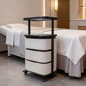 Carrito de Almacenamiento para Salón de Belleza con Cajones y Soporte para Secador de Pelo, Carrito Rodante para Peluquería, Estética, Tatuajes y SPA - Product Image 5