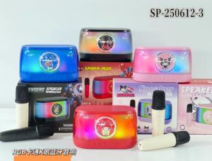 Nouveau haut-parleur Bluetooth de karaoké de dessin animé SP-250612-3 RVB avec microphone, plusieurs IP d'anime - Product Image 2