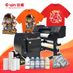 टी-शर्ट/बैग प्रिंटिंग के लिए xc90 प्रिंट हेड के साथ संचालित करने में आसान dtf प्रिंटर GW600 dtf प्रिंटर प्रिंटिंग मशीन