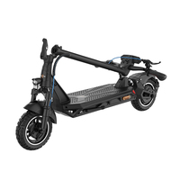 Patinete Eléctrico con Neumático de 10 Pulgadas, Alcance de 55 km, Potente Motor de 500 W, Gran Autonomía, Plegable, para Adultos y Adolescentes, con Doble Frenado