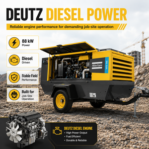 <span class=keywords><strong>Compresseur</strong></span> d'air à vis diesel portable Atlas Copco XAS 186, 7-12 bars, moteur Deutz pour la construction <span class=keywords><strong>et</strong></span> le forage - Product Image 4