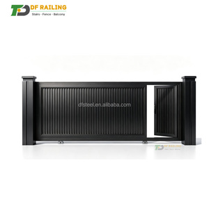 Puerta de Aluminio DF, Sistema de Puertas Automáticas Eléctricas para Casa, Puerta Corredera Metálica para Jardín, Diseños de Puertas Automáticas de Aluminio para Entrada de Vehículos - Product Image 3