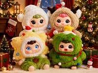 Peluche interactive parlante AI en forme d'animal mignon de Noël pour enfants, jouet éducatif, apprentissage, racontage d'histoires, compagnon émotionnel