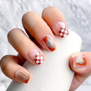 TSZS gros court carré <span class=keywords><strong>faux</strong></span> réutilisable presse sur les <span class=keywords><strong>ongles</strong></span> avec onglets adhésifs pour <span class=keywords><strong>ongles</strong></span> <span class=keywords><strong>ongles</strong></span> bricolage maison <span class=keywords><strong>ongles</strong></span> artificiels - Product Image 4