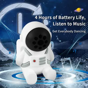 Home Outdoor Draagbare Spaceman Vorm Bt 5.0 Audio Astronaut Mini Draadloze Blue Tooth Speaker