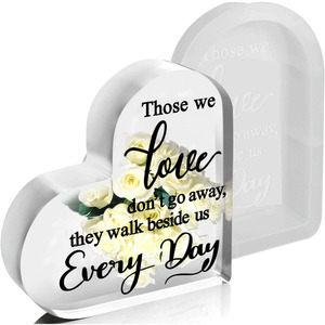 Nhà Máy Tùy Chỉnh Bền Thỏ Trái Tim Trong <span class=keywords><strong>Acrylic</strong></span> Khối Trái Tim Khoảng Trống Hình Dạng Khung Ảnh <span class=keywords><strong>Acrylic</strong></span> Hình Trái Tim Khối - Product Image 3