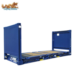 แผงไม้ปลายพับได้พับเก็บได้ชั้นไม้20FT แบน20ชั้นแบนตู้คอนเทนเนอร์20ฟุต - Product Image 5