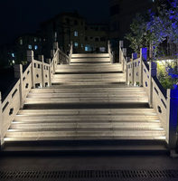 IP65 Wasserdichte LED-Stufenleuchte, Quadratische LED-Ecklampe, Außenwand-Montage Treppenbeleuchtung