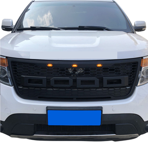 Juego de Parrilla Delantera Superior Negro Mate para <span class=keywords><strong>Ford</strong></span> Explorer 2012 2013 2014 2015 - Product Image 6