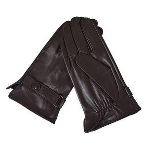 <span class=keywords><strong>Gants</strong></span> de conduite sportifs <span class=keywords><strong>en</strong></span> <span class=keywords><strong>cuir</strong></span> d'agneau véritable pour hommes, chauds pour l'hiver, avec sangle réglable, coupe-vent, respirants, doublure <span class=keywords><strong>en</strong></span> fausse fourrure - Product Image 5