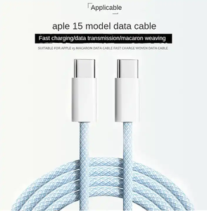 Cavo di Ricarica Magnetico Rapido 60W USB-<span class=keywords><strong>C</strong></span> a USB-<span class=keywords><strong>C</strong></span> per iPhone 15 e MacBook, Cavo di Ricarica Veloce con Rivestimento in Nylon per Telefoni Cellulari - Product Image 1