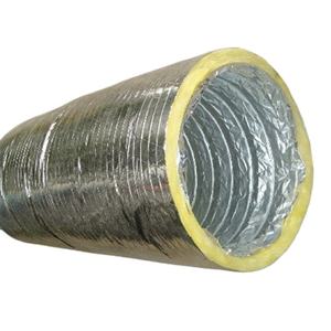 <span class=keywords><strong>Conduit</strong></span> flexible <span class=keywords><strong>isolé</strong></span> en aluminium DFV-A20-10M 8 po x 5 m pour système CVC, utilisation extérieure sur escalier - Argent - Température -30 à +<span class=keywords><strong>150</strong></span> °C - Product Image 4