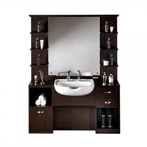 Postazione da Barbiere in Legno con Lavabo | Design Elegante | Arredamento Durevole per Salone da Barbiere - Product Image 3