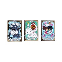 Bros Pin Pakaian Kreatif Bergambar Kartun Animasi Jepang Totoro Inuyasha Naga Putih, Teknik Tetesan Minyak, Bentuk Persegi Panjang, Cocok untuk Semua Gaya