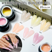 Gel de construction pour ongles TPO Free Pastel, gel dur non toxique, fournisseur de gel pour ongles, sans HEMA, logo personnalisé, marque privée, gel d'extension