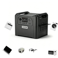 Centrale Électrique Portable LiFePO4 2400W 2560Wh à Onde Sinusoïdale Pure, Générateur Solaire avec Contrôleur MPPT et Entrée Panneau Solaire pour Voiture – Vente Directe Usine