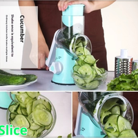 Trancheuse de légumes en spirale à épaisseur réglable multifonctionnelle 4 en 1 personnalisée Outil de cuisine Accessoires de cuisine Spiraliseur de légumes