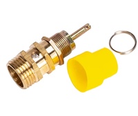Soupape de sécurité pneumatique à ressort YQ-08-A21W-16T de haute qualité en laiton 1/2 pour raccords de compresseur d'air