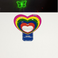 Lunettes de diffraction spirales Glofx Ultimate avec carte de papier de diffraction, boîte cadeau motif cœur, papillon, étoile et lune