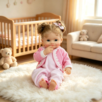 Poupée Reborn de 16 pouces, réaliste, 100% silicone platine, entièrement souple, lavable, à personnaliser, nouveau-né tendance