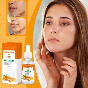 Suero Facial de Cúrcuma con Vitamina C, Reafirmante, Revitalizante y Antienvejecimiento para Venta al por Menor - Product Image 1