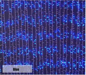 Lumières de rideau de cascade LED, indice de protection IP68, RGB, 3 m, éclairage mural décoratif - Product Image 4