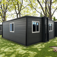 Maison de conteneur modulaire préfabriquée en acier portable 20 pieds 30 pieds 40 pieds pliable extensible 2 3 4 5 chambres à coucher pour une utilisation en extérieur