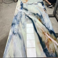 Panneau mural SPC, feuille de marbre PVC UV pour la décoration intérieure