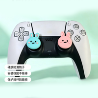 Capuchons de joystick en silicone motif lapin mignon pour manettes PS5, PS4, Switch 2, Xbox One – Lot de 2