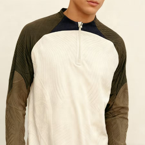 25-26 लंबी आस्तीन वाली फुटबॉल जर्सी-फुटबॉल प्रशिक्षण सूट उच्च गुणवत्ता क्लासिक डिजाइन 100% पॉलिएस्टर त्वरित शुष्क सांस फ्रंट - Product Image 1